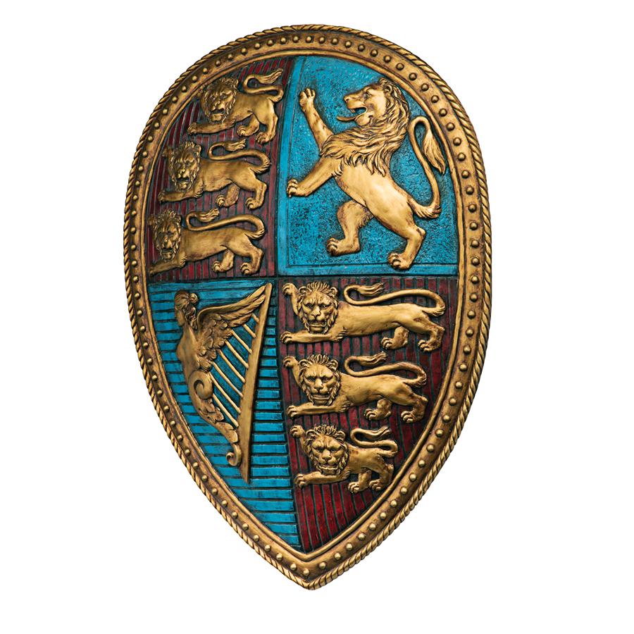 Queen Victoria's Royal Coat of Arms Sculptural Wall Shield