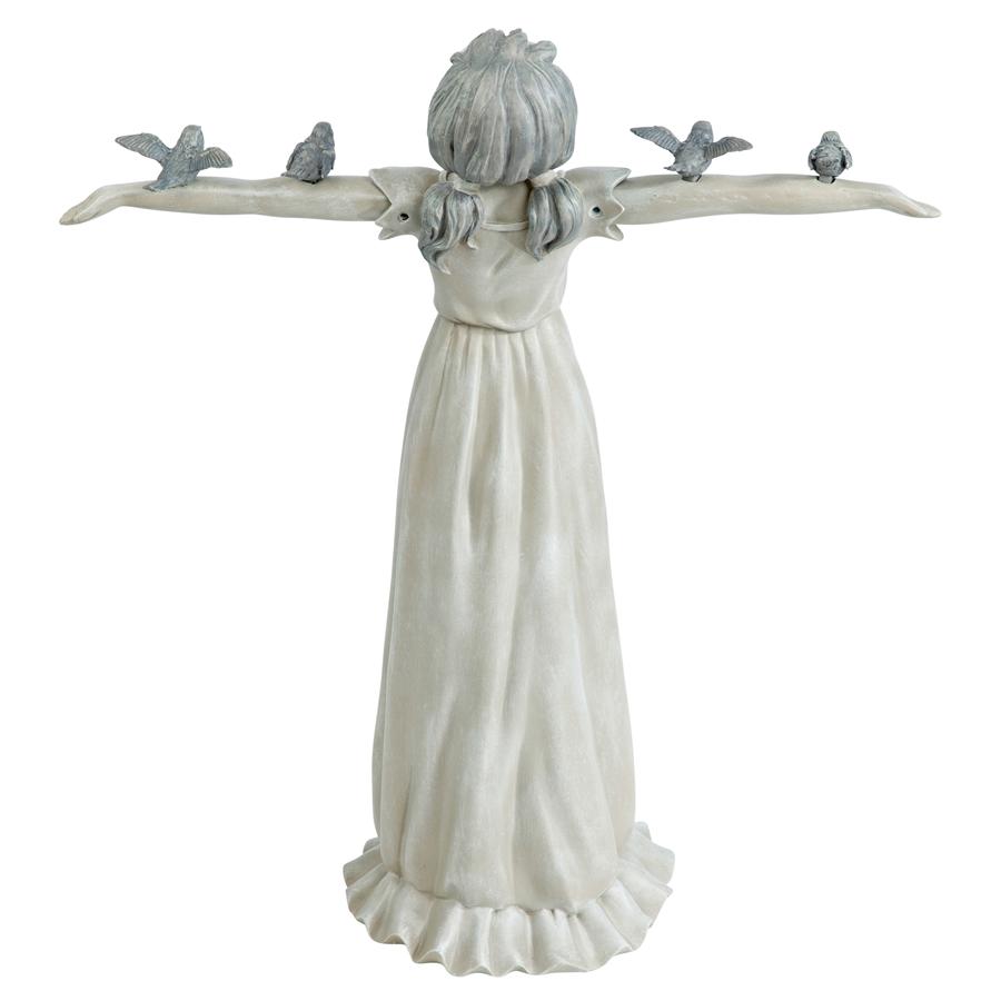 Basking in God's Glory Little Girl Statue: Large