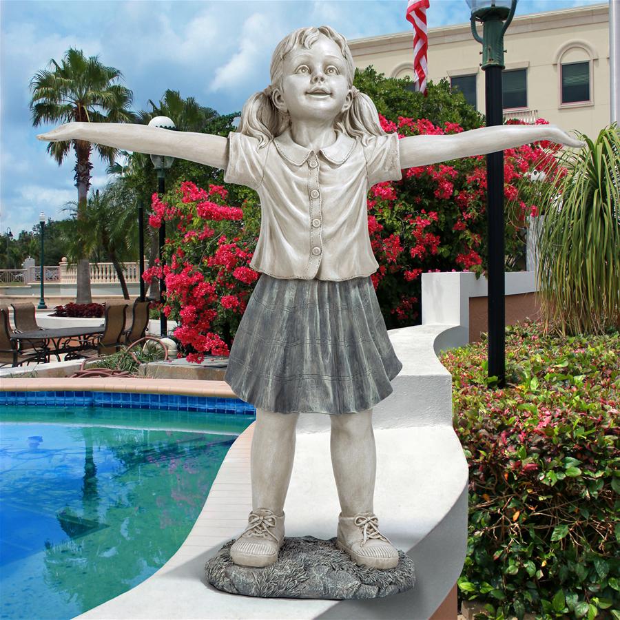 Hope the Optimistic Gardener Child Statue