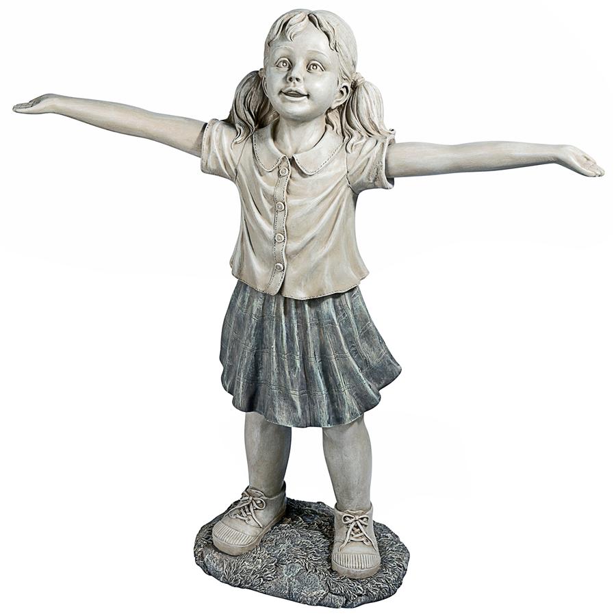 Hope the Optimistic Gardener Child Statue