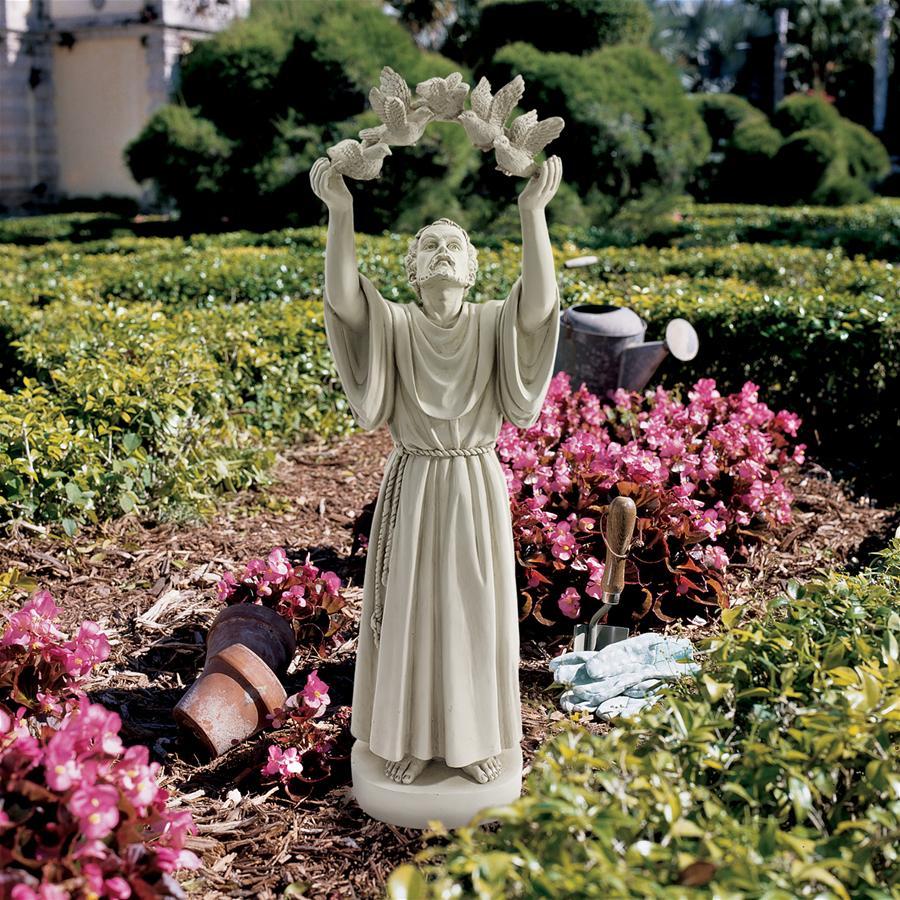 St. Francis's Doves of Peace Garden Statue