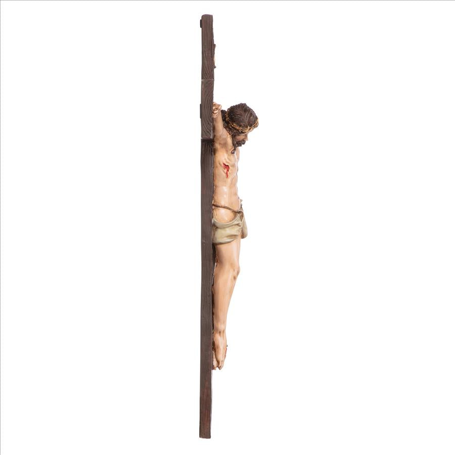 Crucifixion of Christ Cross Wall Sculpture