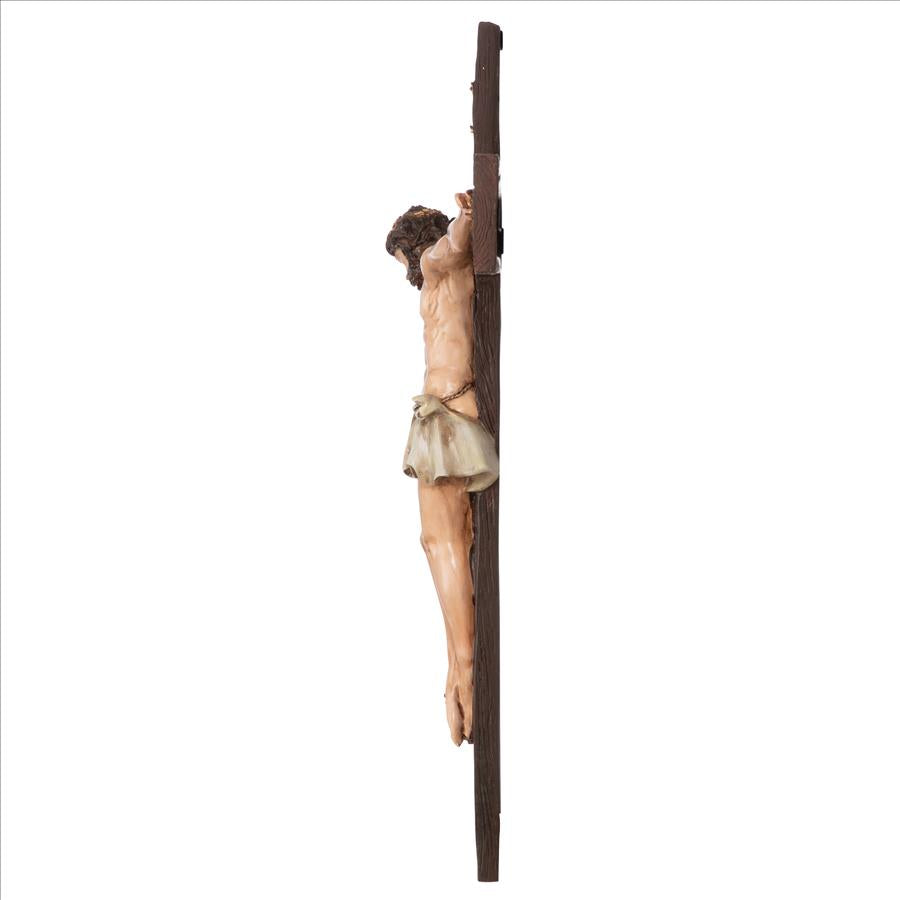 Crucifixion of Christ Cross Wall Sculpture