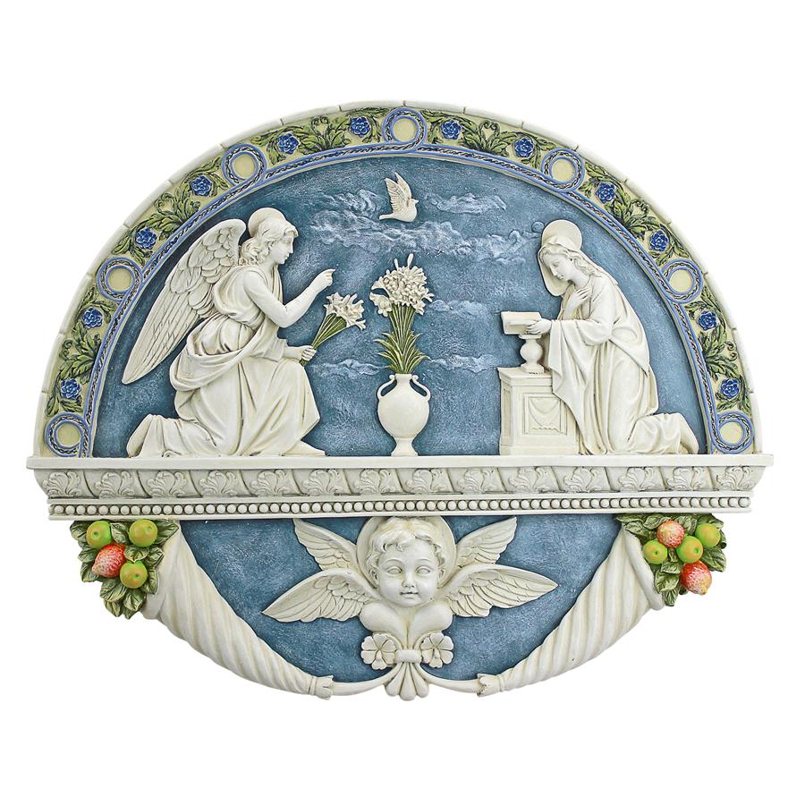 The Annunciation to the Virgin Mary by Della Robbia Wall Sculpture