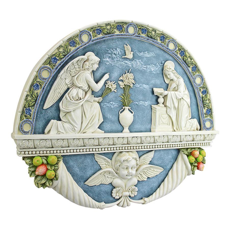 The Annunciation to the Virgin Mary by Della Robbia Wall Sculpture