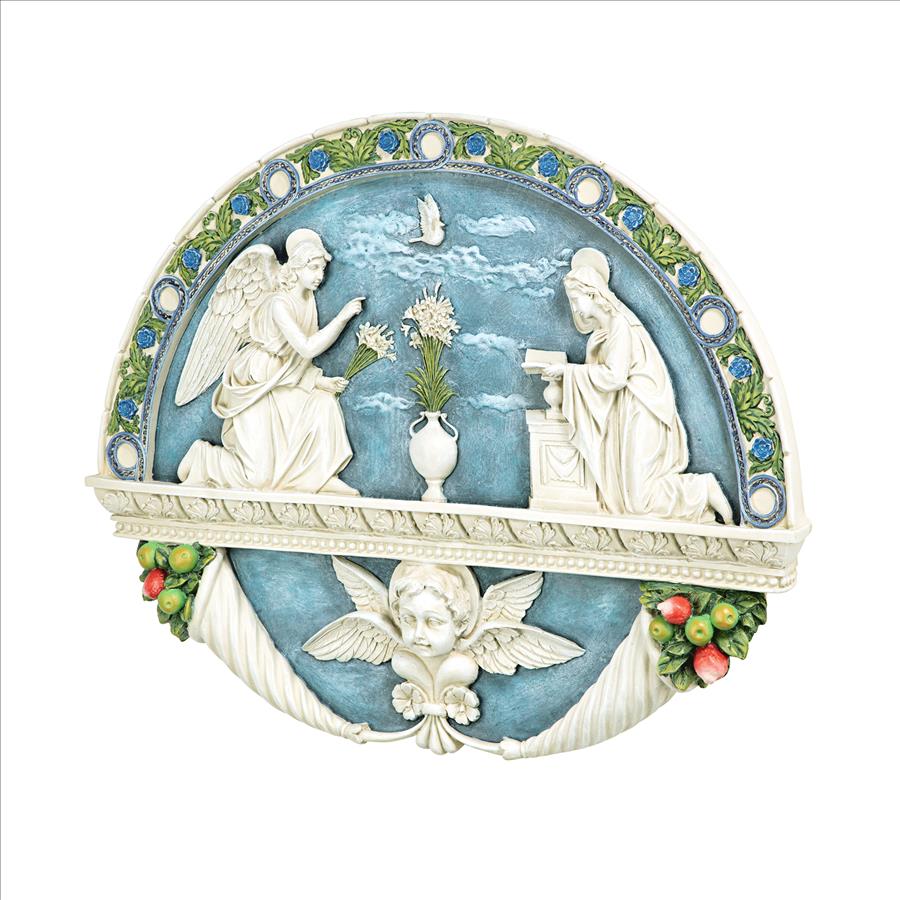 The Annunciation to the Virgin Mary by Della Robbia Wall Sculpture