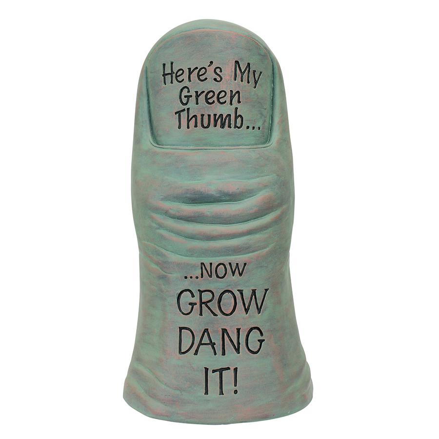 Horticulturist's Green Thumb Garden Statue