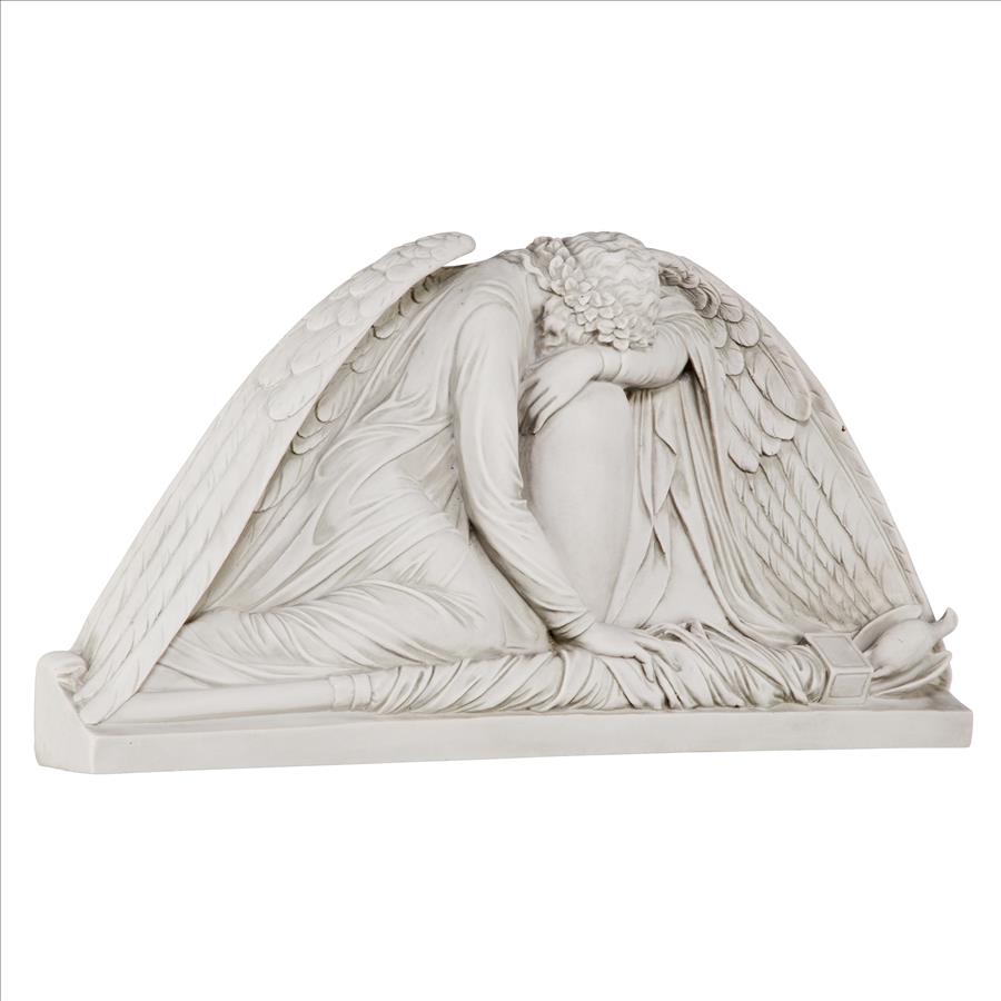 Weeping Angel Sculptural Wall Pediment: Each