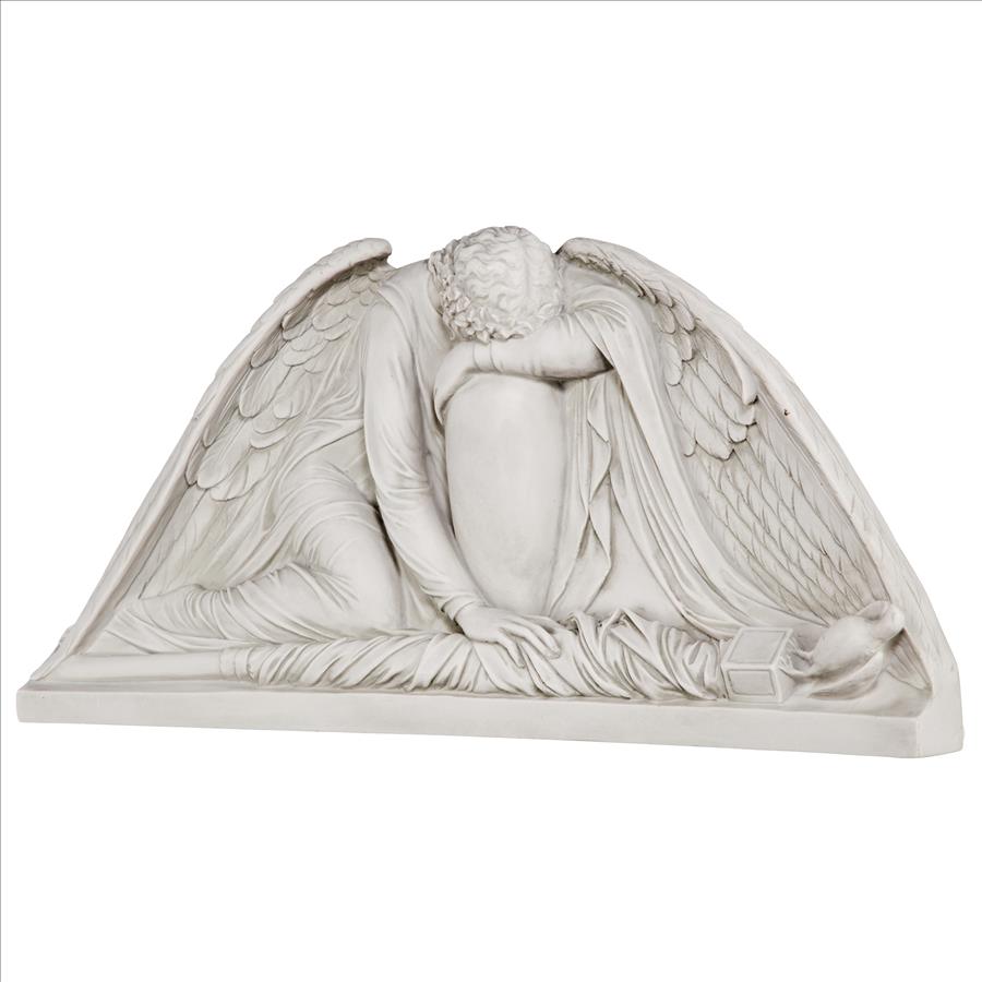 Weeping Angel Sculptural Wall Pediment: Each