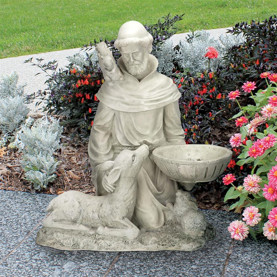St. Francis Feeds the Animals Garden Statue