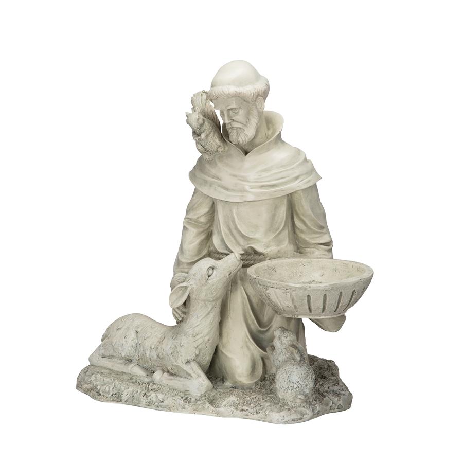 St. Francis Feeds the Animals Garden Statue