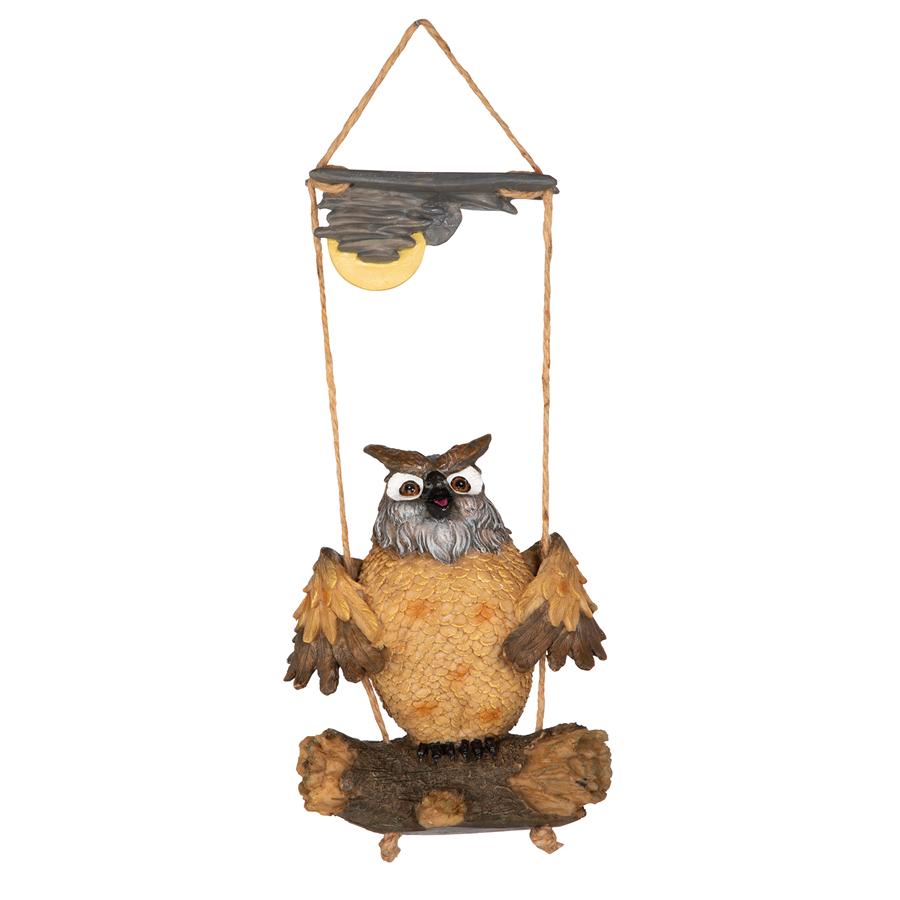 Howie the Hoot Owl Swinging Sculpture