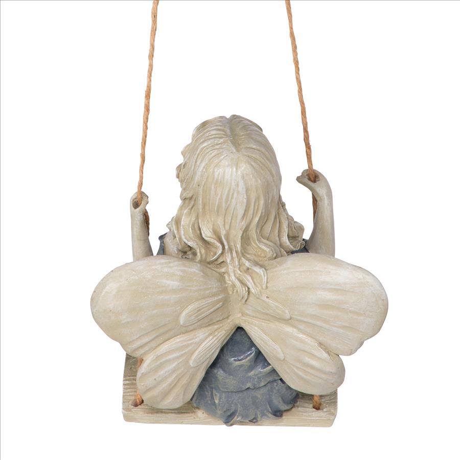 Summertime Fairy on a Swing Statue