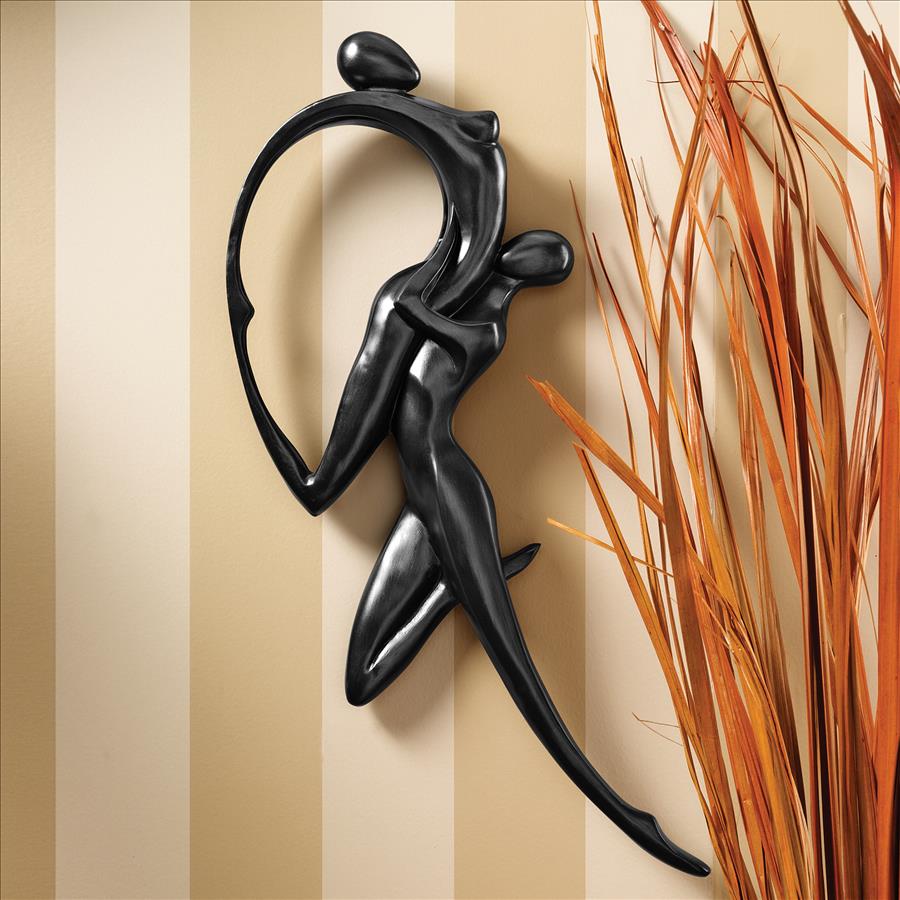 Dance of Desire Ebony-Finished Wall Sculpture