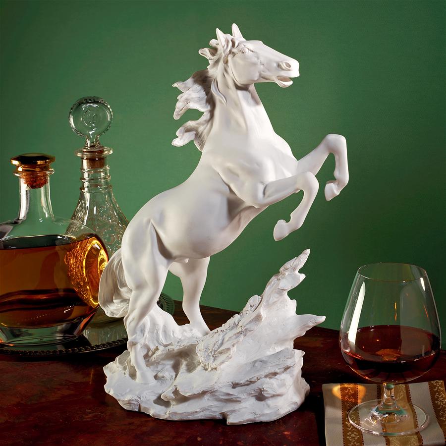 Untamed Beauty Bonded Marble Horse Statue