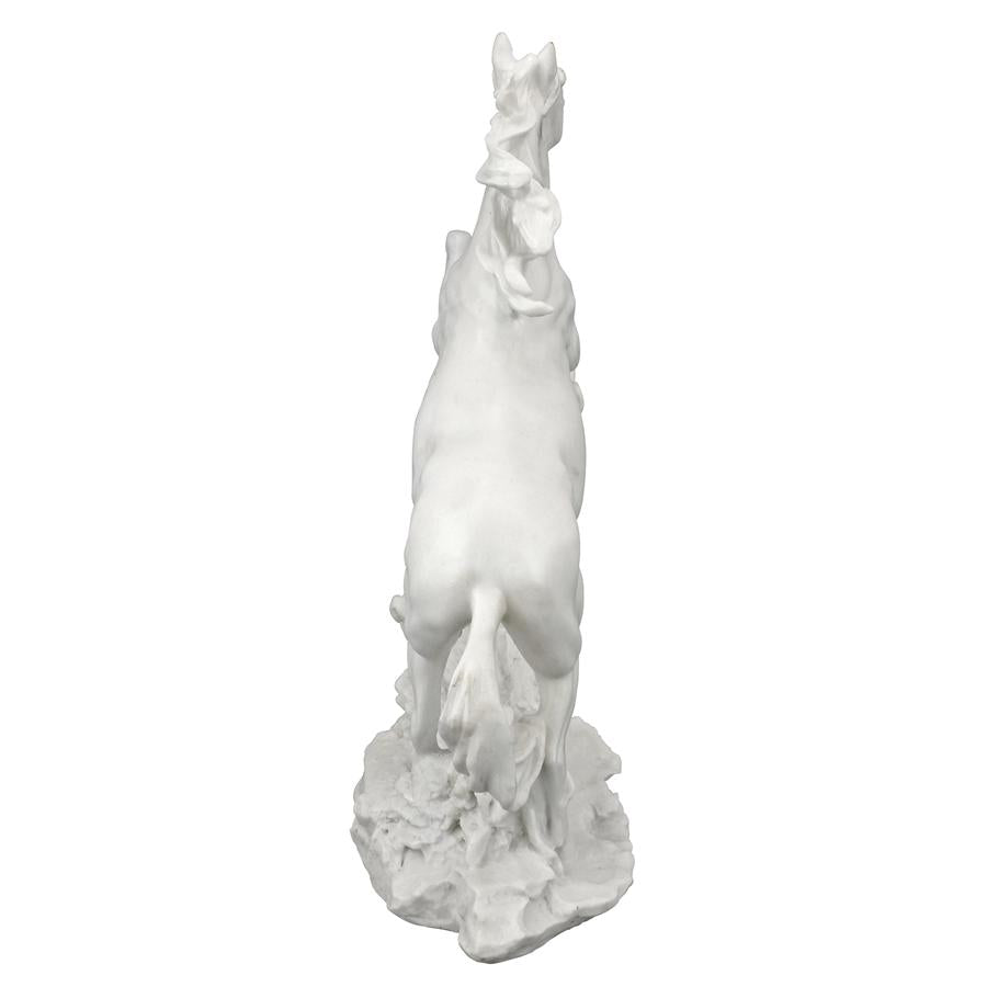 Untamed Beauty Bonded Marble Horse Statue