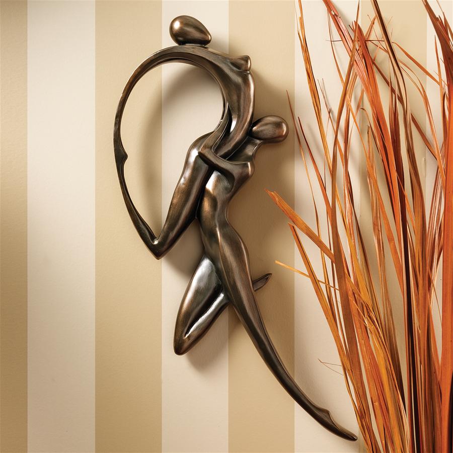 Dance of Desire Bronze-Finished Wall Sculpture