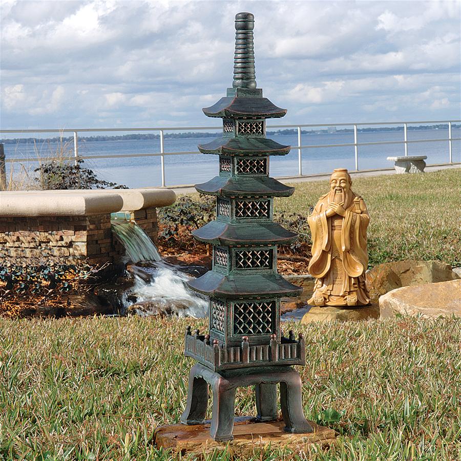 The Nara Temple Asian Garden Pagoda Statue: Large
