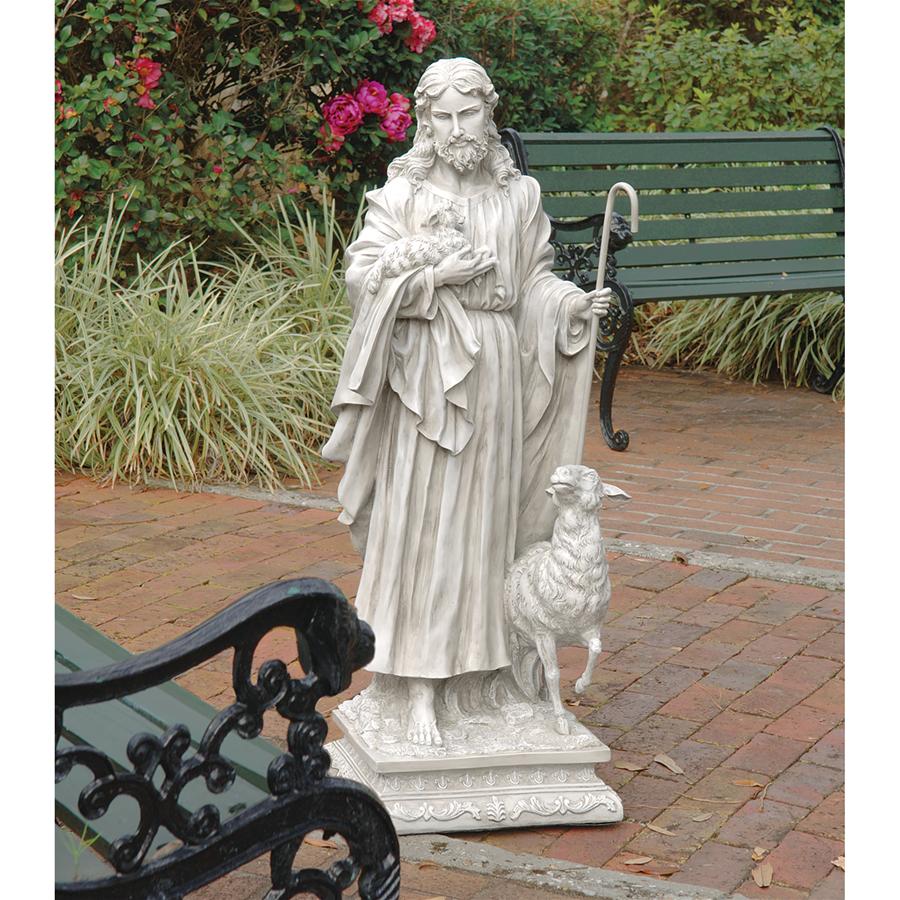 Jesus the Good Shepherd Garden Statue: Grande