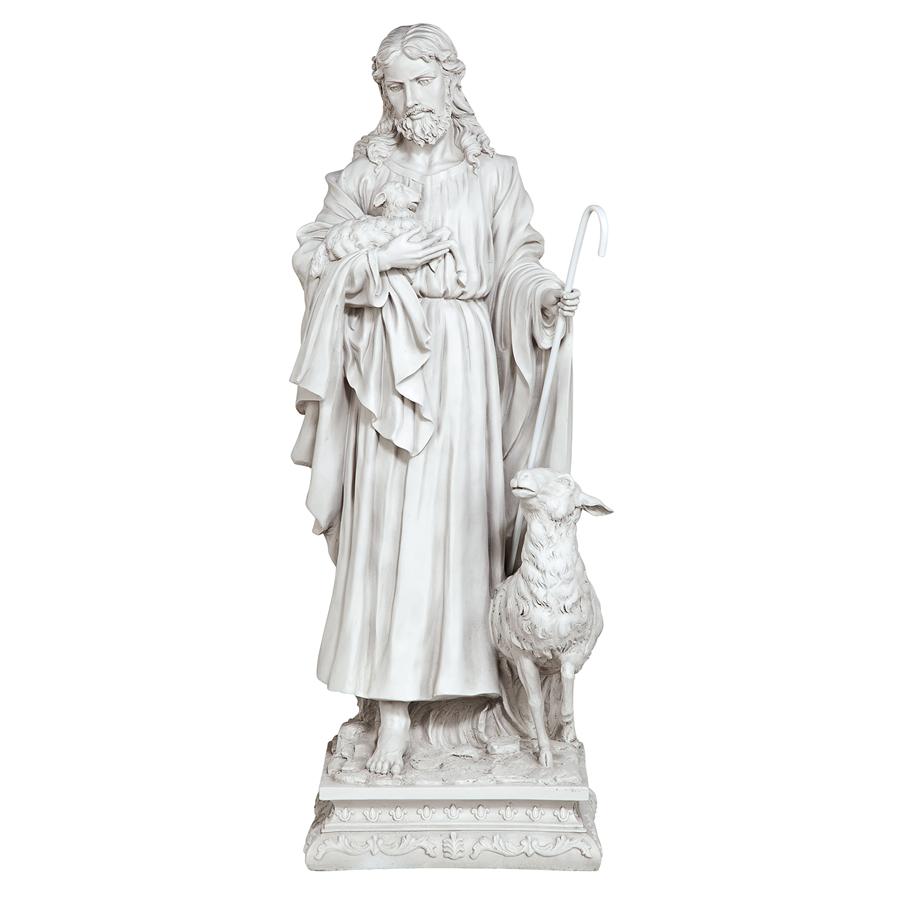 Jesus the Good Shepherd Garden Statue: Grande