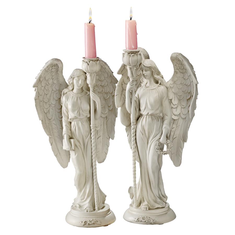 Angels of Virtue Sculptural Candleholders