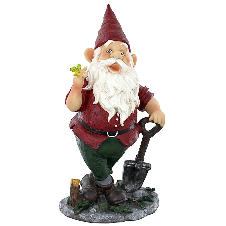 Birdy and Spader the Garden Gnome Statue