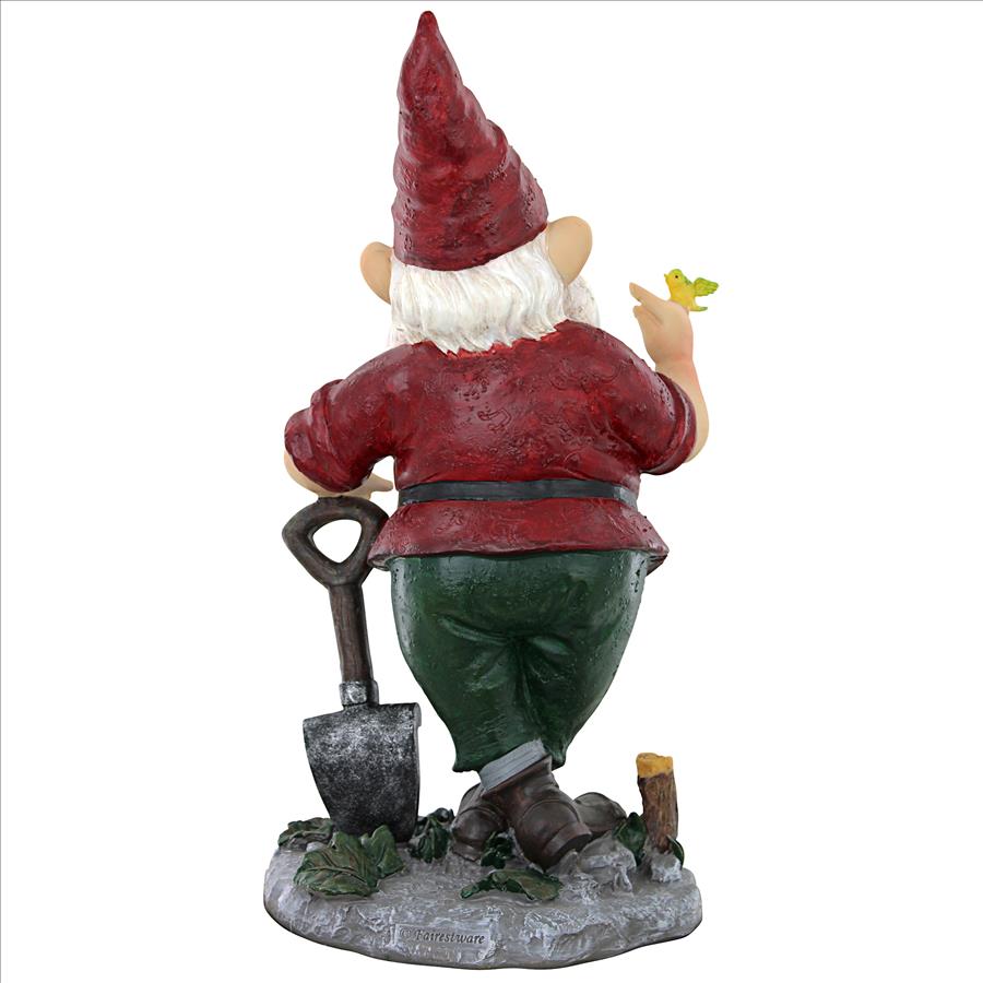 Birdy and Spader the Garden Gnome Statue