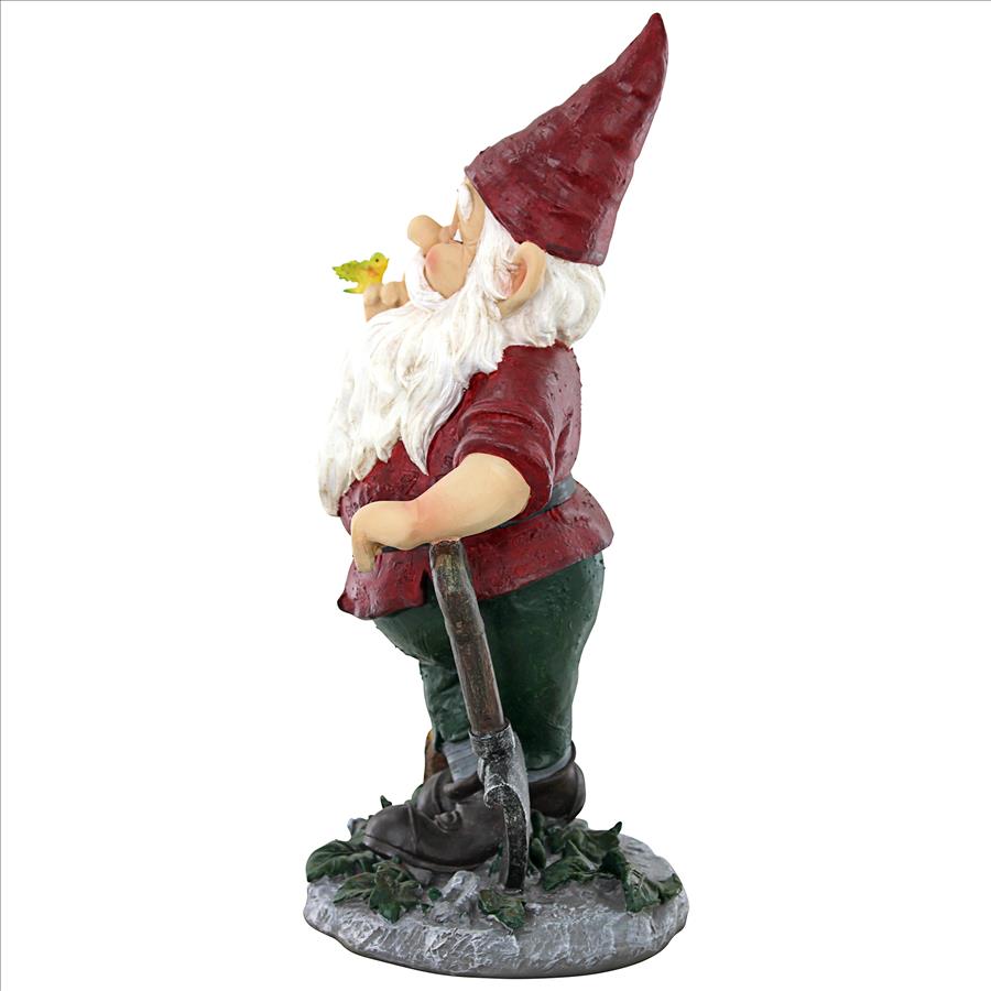 Birdy and Spader the Garden Gnome Statue