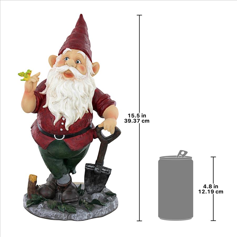 Birdy and Spader the Garden Gnome Statue