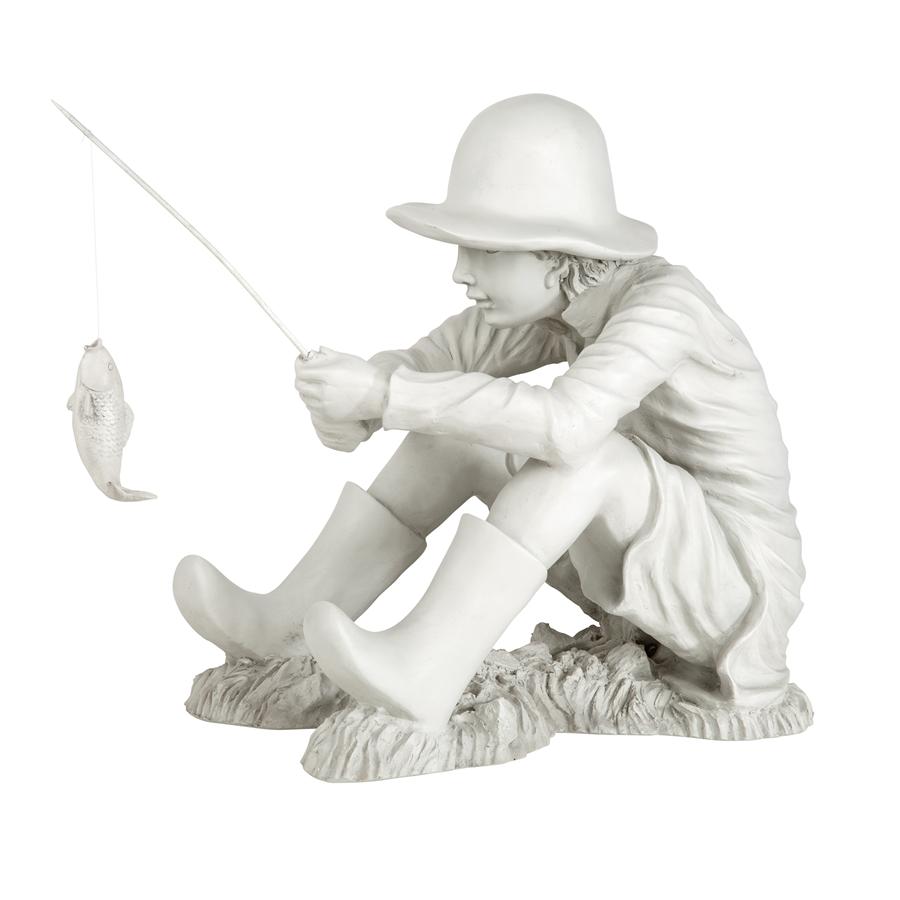 Gone Fishing Fisherman Statue