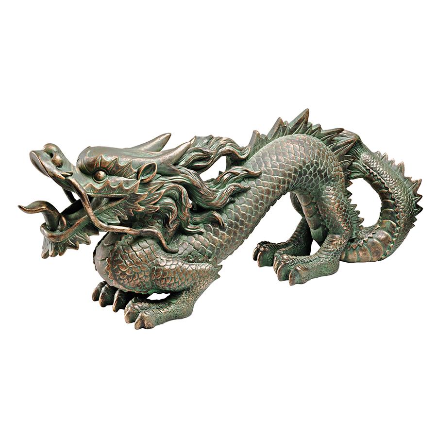 Asian Dragon of the Great Wall Statue: Medium
