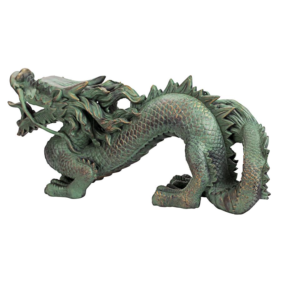 Asian Dragon of the Great Wall Statue: Medium