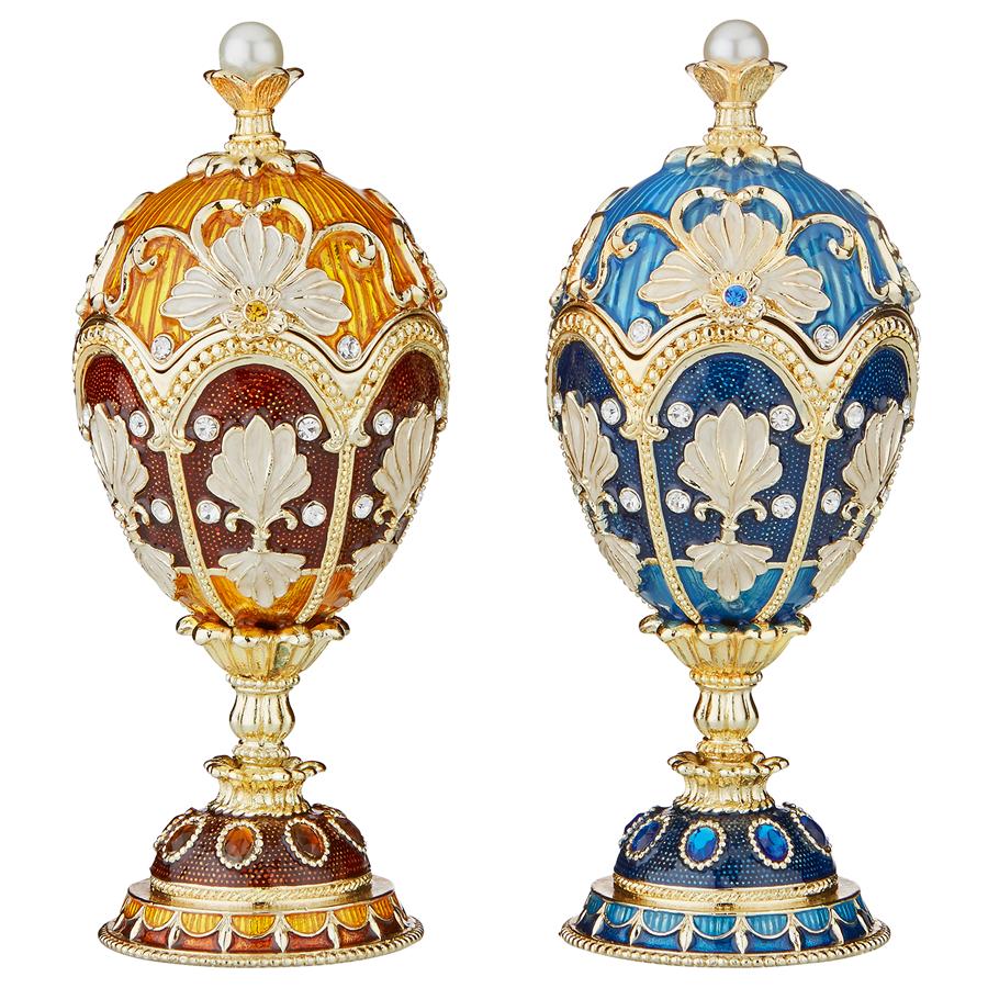 Pavlousk Romanov-Style Collectible Enameled Egg: Constantine