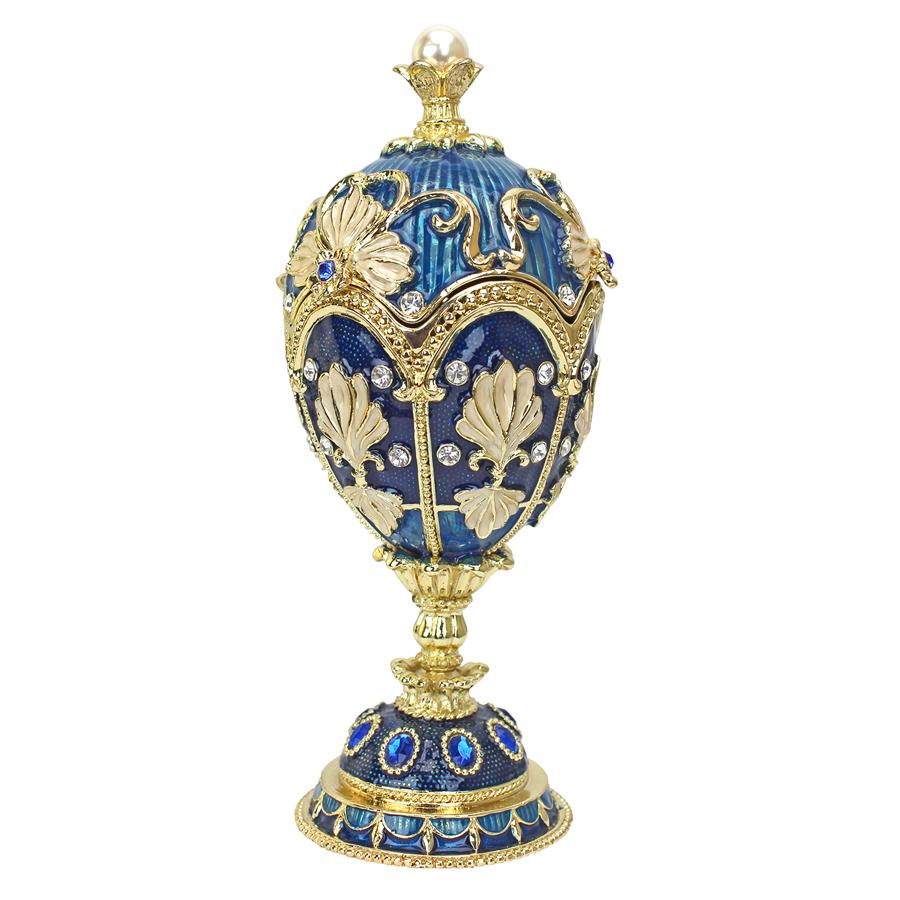 Pavlousk Romanov-Style Collectible Enameled Egg: Nikolaievich