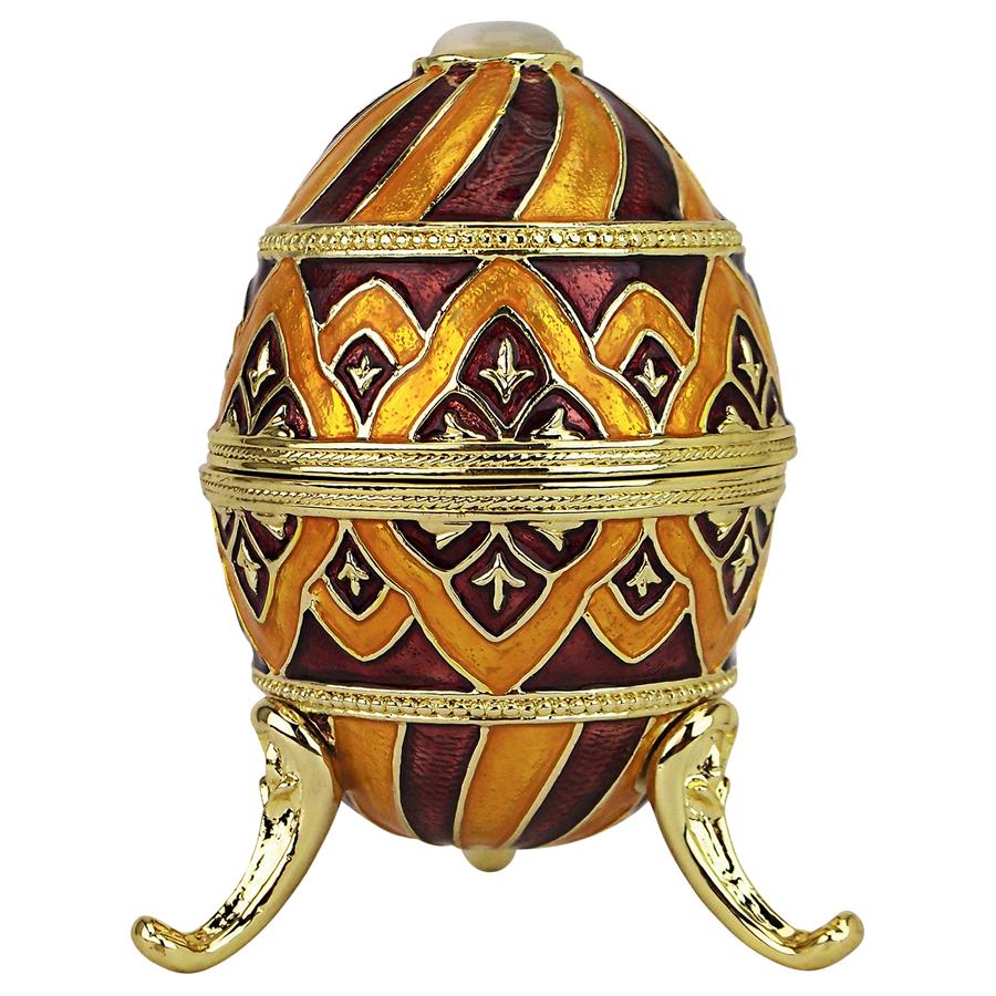 Feodorovna Romanov-Style Collectible Enameled Egg