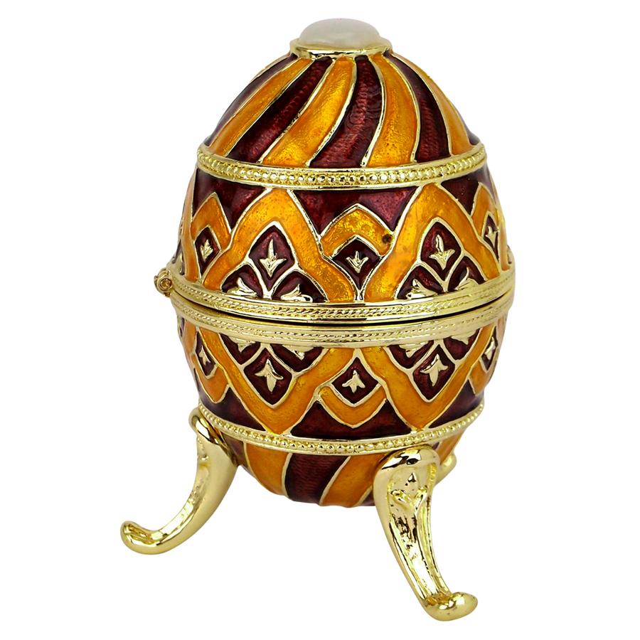 Feodorovna Romanov-Style Collectible Enameled Egg