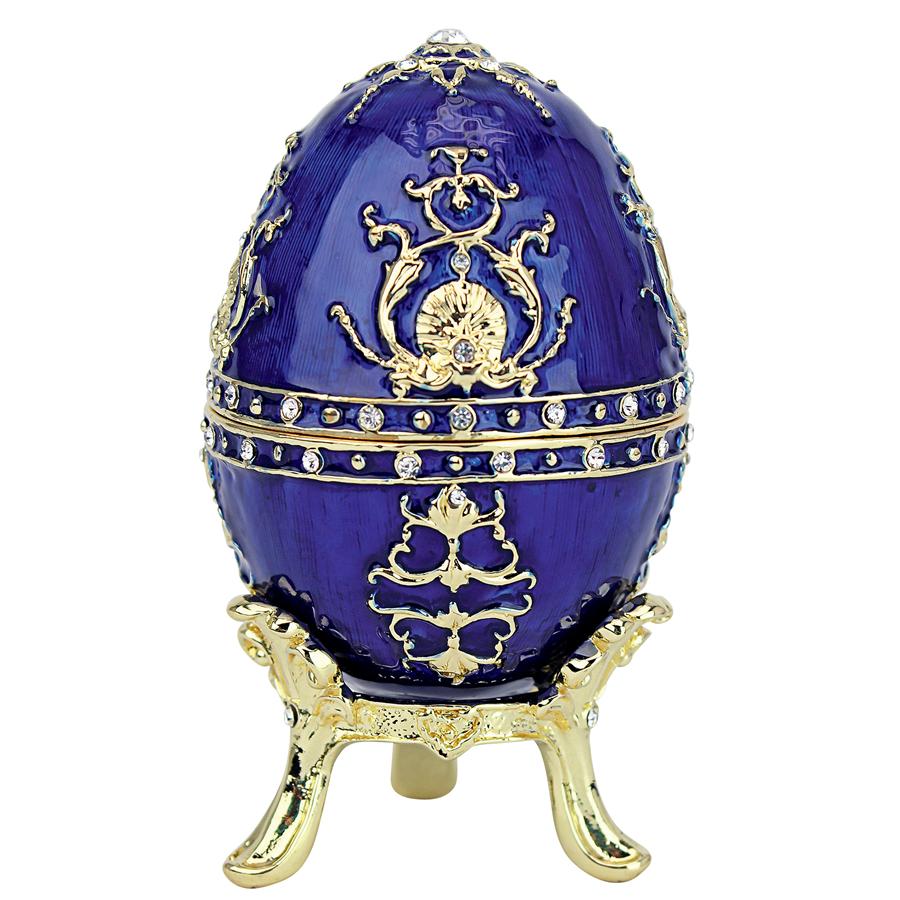 Peterhof Palace Romanov-Style Collectible Enameled Eggs: Alyona