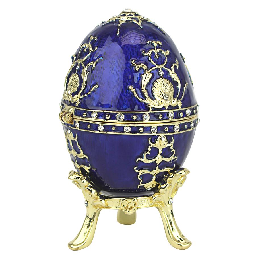 Peterhof Palace Romanov-Style Collectible Enameled Eggs: Alyona