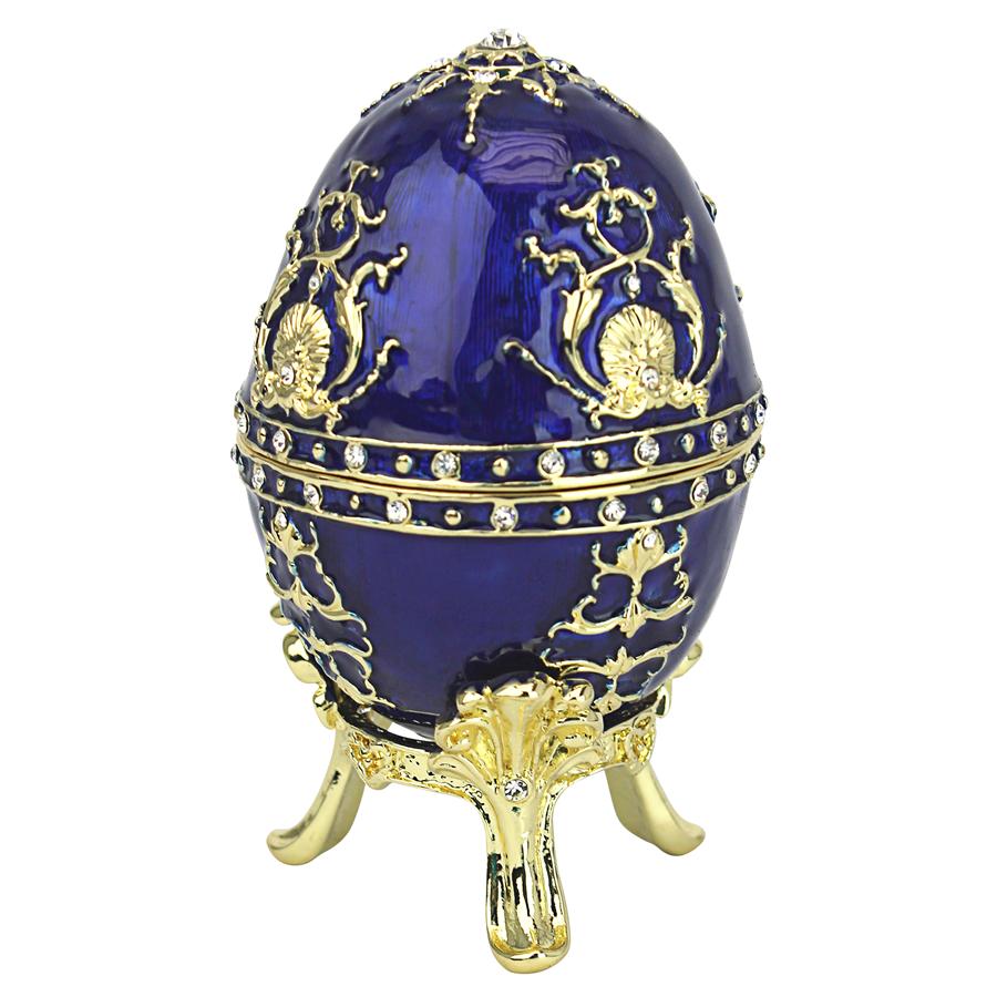 Peterhof Palace Romanov-Style Collectible Enameled Eggs: Alyona