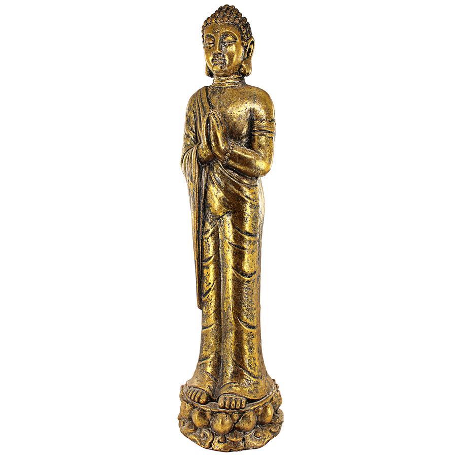 Golden Serenity Buddha Asian Statue