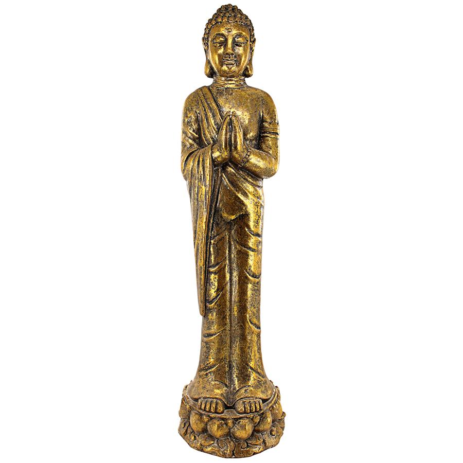 Golden Serenity Buddha Asian Statue