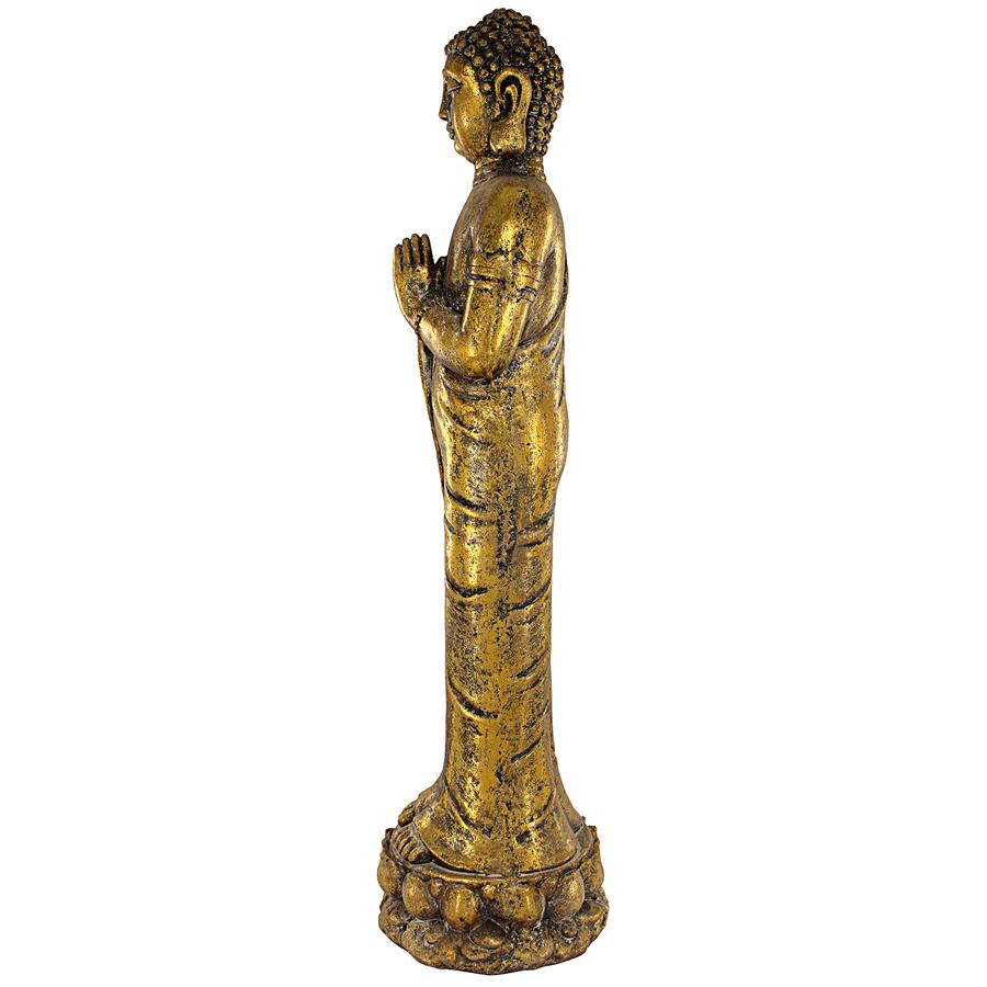 Golden Serenity Buddha Asian Statue