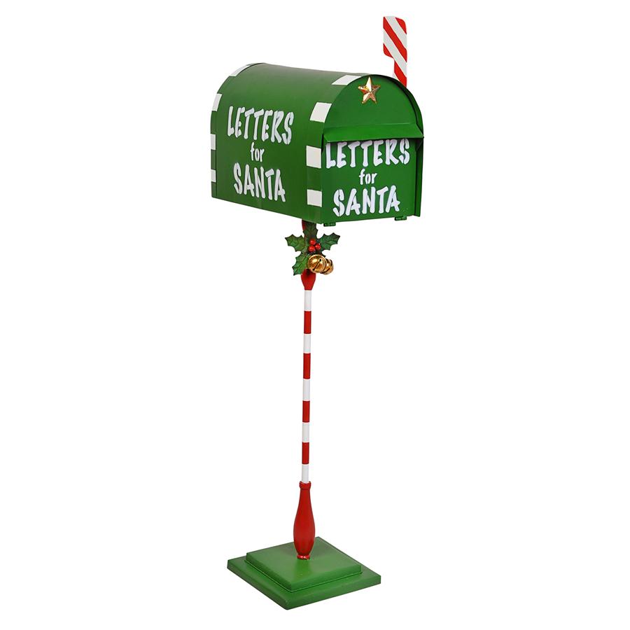 Letters for Santa Metal Holiday Mailbox