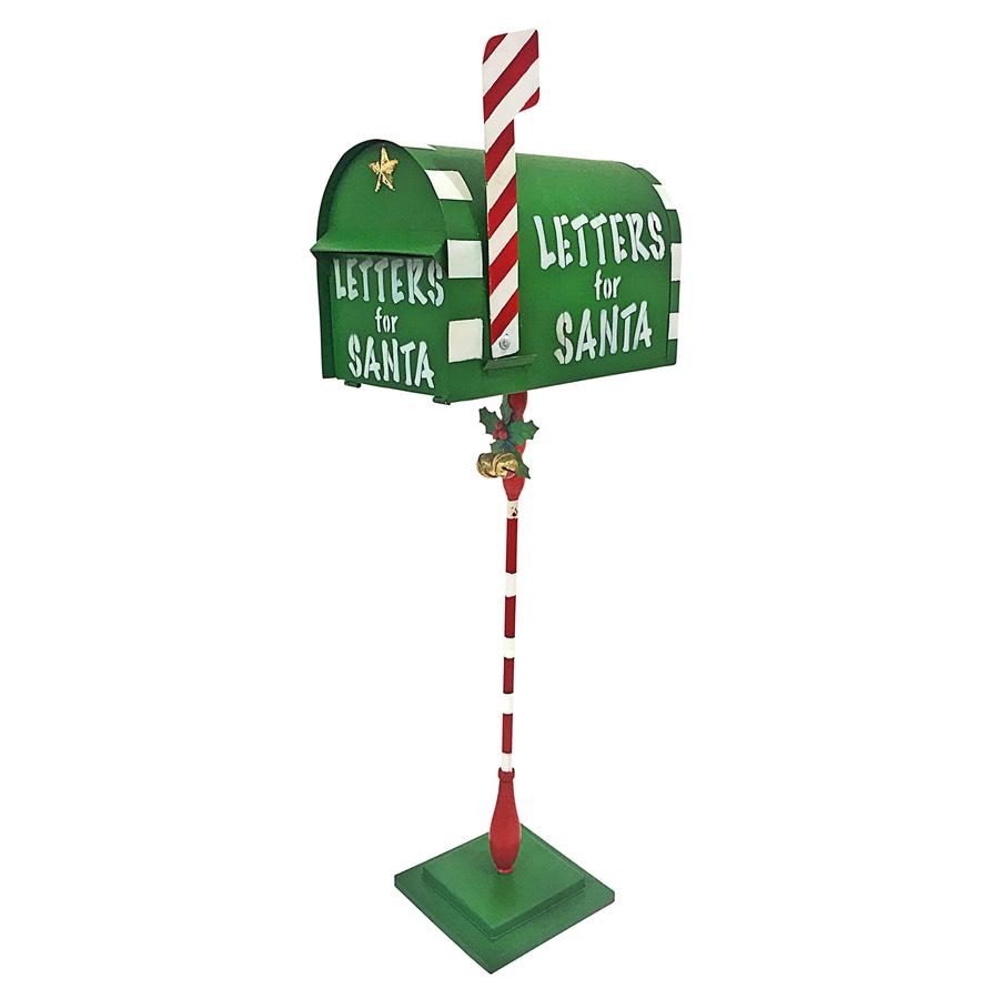 Letters for Santa Metal Holiday Mailbox