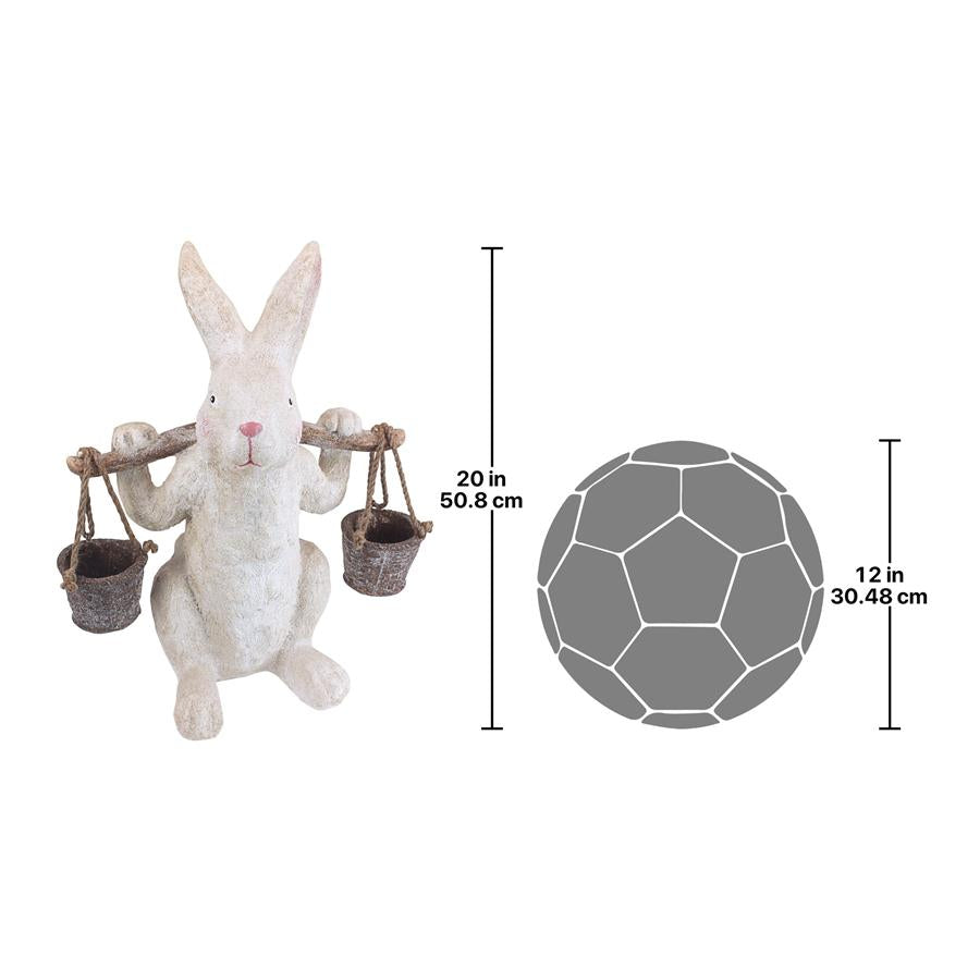 Ezekiel Rabbit, the Yokes on Him Easter Bunny Statue