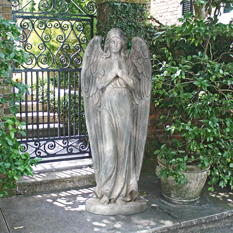Goddess of Mercy Praying Angel Statue: Each