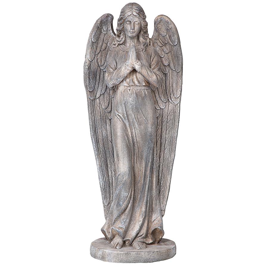 Goddess of Mercy Praying Angel Statue: Each