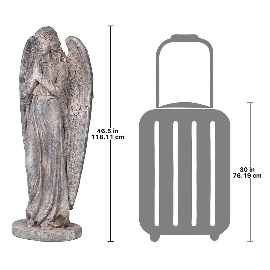 Goddess of Mercy Praying Angel Statue: Each