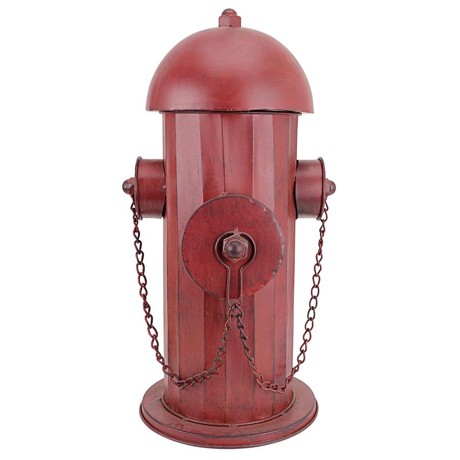 Vintage Metal Fire Hydrant Statue: Medium