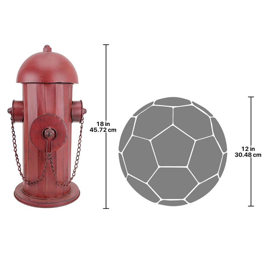 Vintage Metal Fire Hydrant Statue: Medium